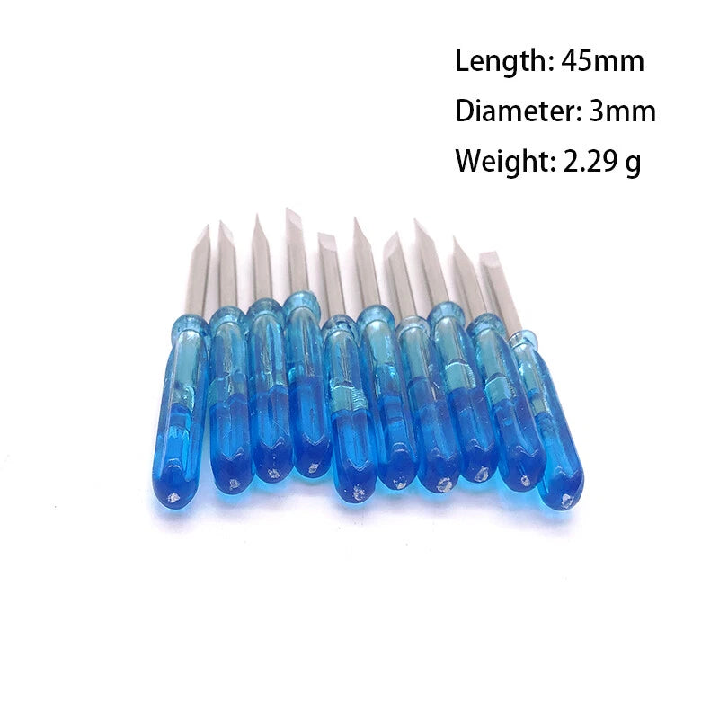 12pcs 45mm x 3mm Mini Slotted Screwdriver Set Blue Repair Tool Magnetic-