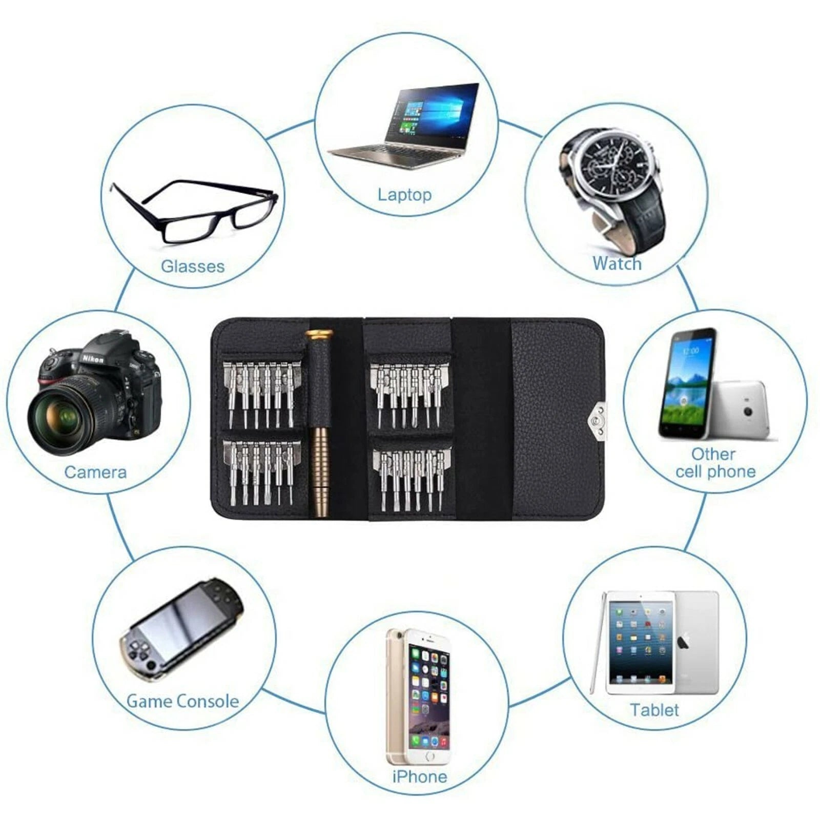 25 in 1 Small Mini Repair Precision Screwdriver Torx Tool Kit Set Phones Fix Us