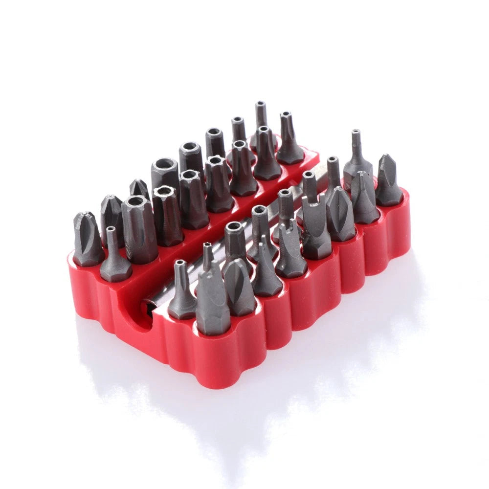 33 Pcs Security Bit Set Tamper Proof Star Screwdriver with Bit Holder