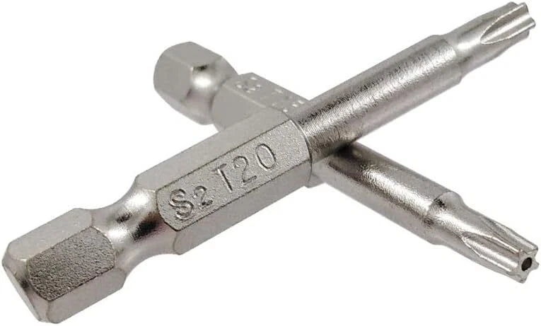 2 Set of 7Pcs 5 Point Torx Security Bits Magnetic 5 Point Star Tamper Proof Bit