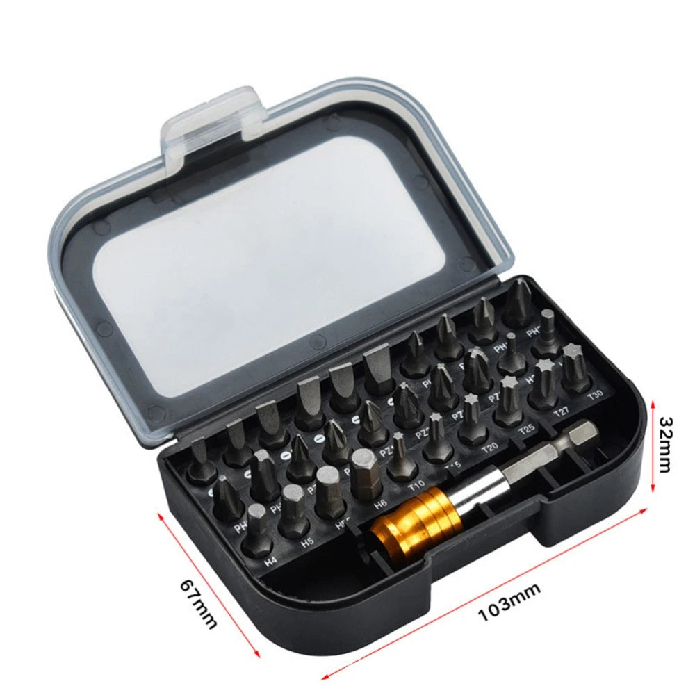 31 Pcs Screwdriver Set Repair Tool Screws Power Bit Precision Tools