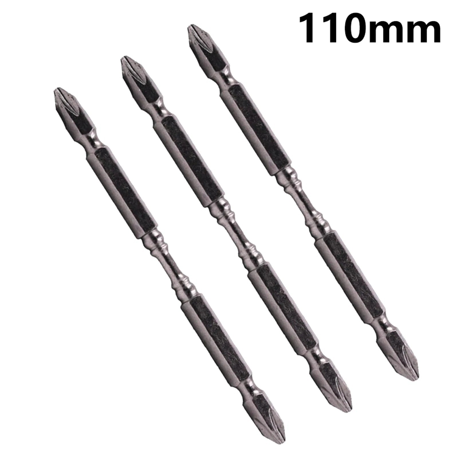 5pcs 110mm Double Head Screwdriver Bit Magnetic Electric Screw Driver Hand Tools