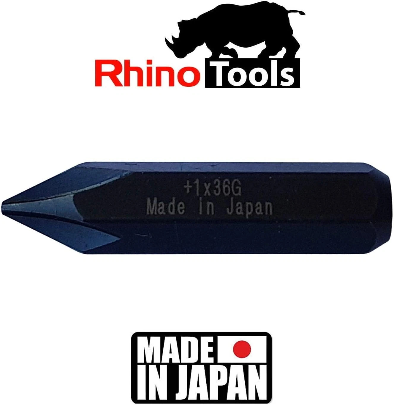 5/16" JIS Impact Screwdriver Bits | Made in Japan | +1 +2 +3 +4-10 (36Mm Long)
