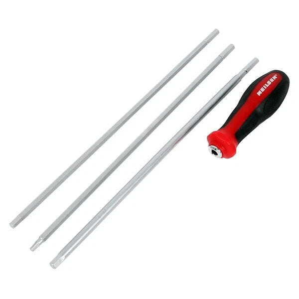 4pc Headlight Adjustment Tool Set T25 H6 & H7 X 300mm Torx Hex Allen Screwdriver