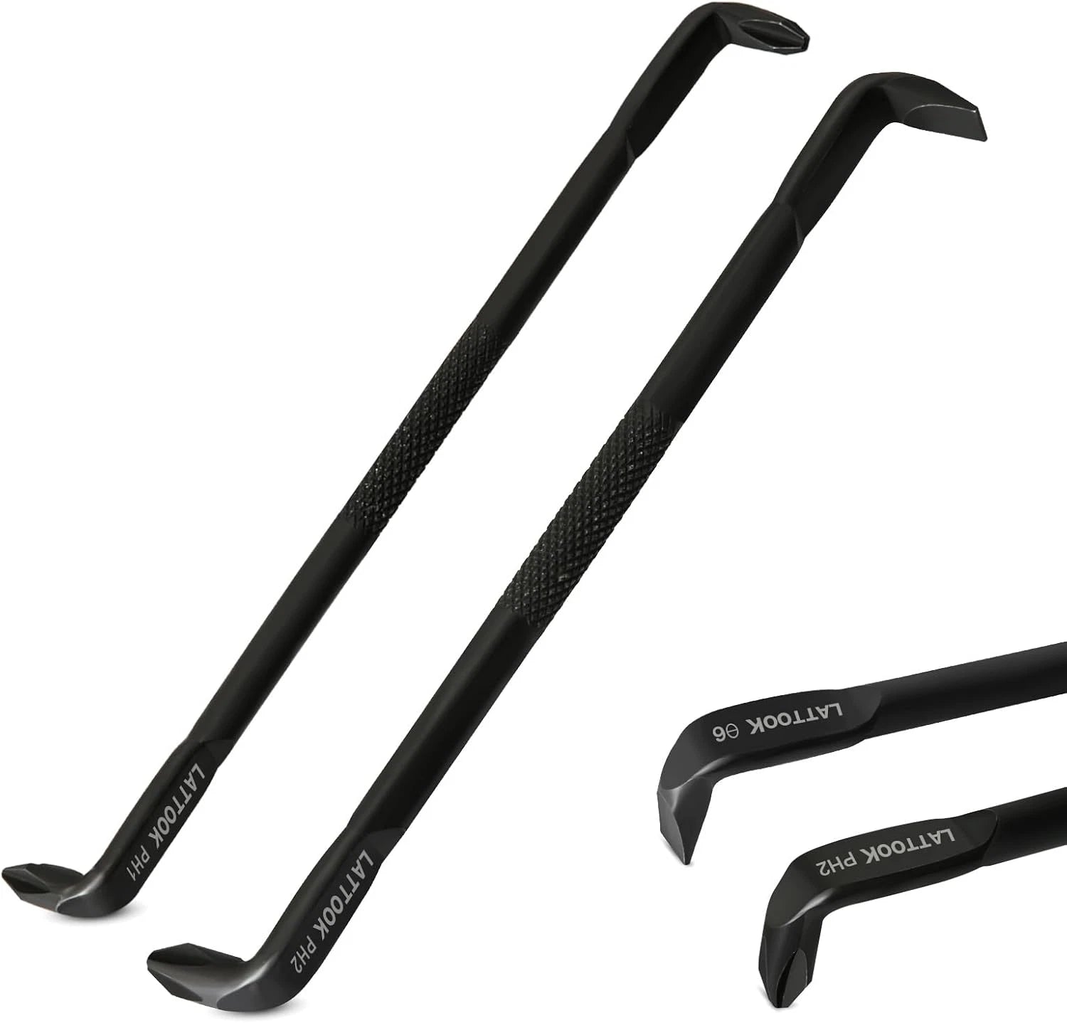 2-Pack Right Angle Offset Screwdriver Set, 90° Z-Type Double-End Phillips & Slot