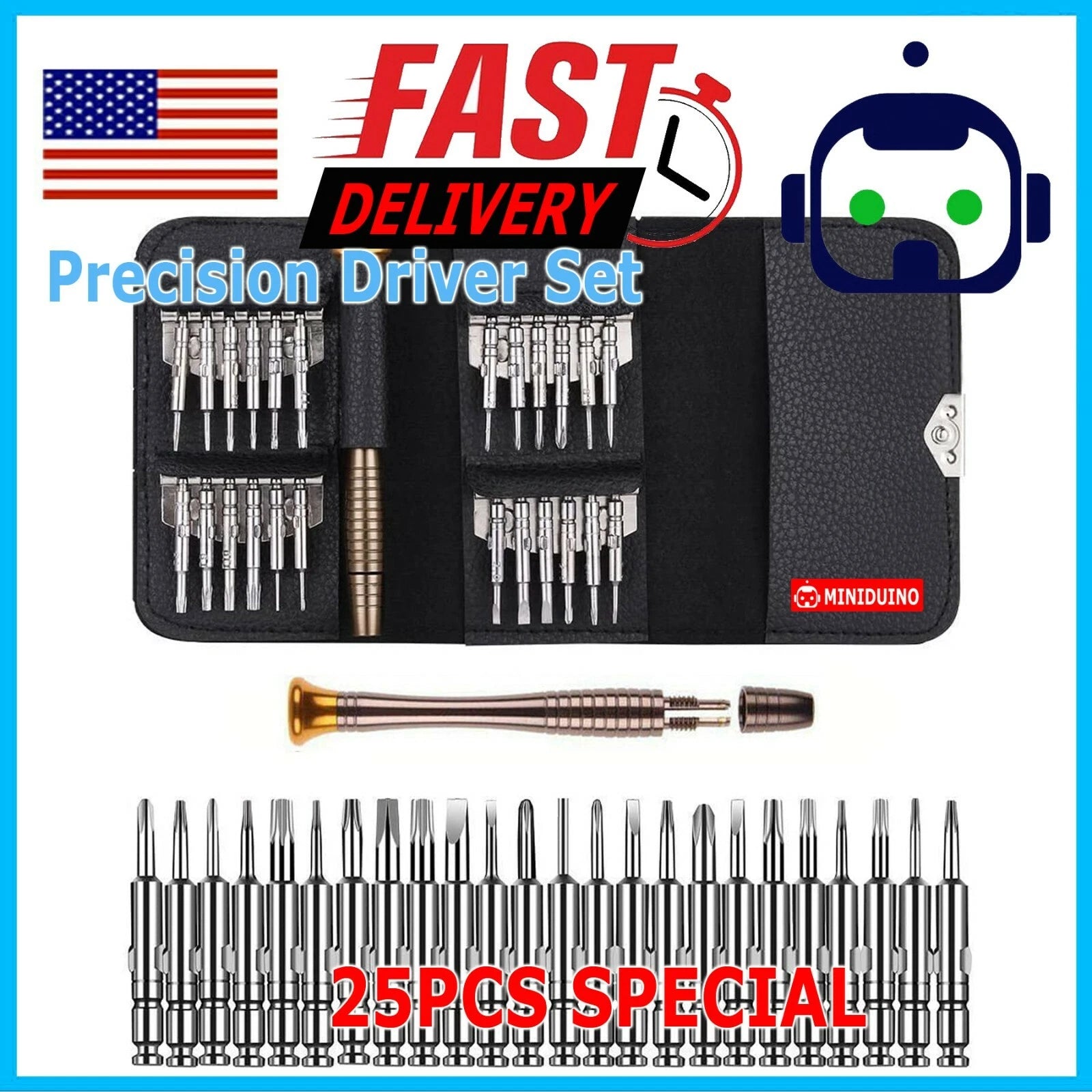 25 in 1 Small Mini Repair Precision Screwdriver Torx Tool Kit Set Phones Fix Us