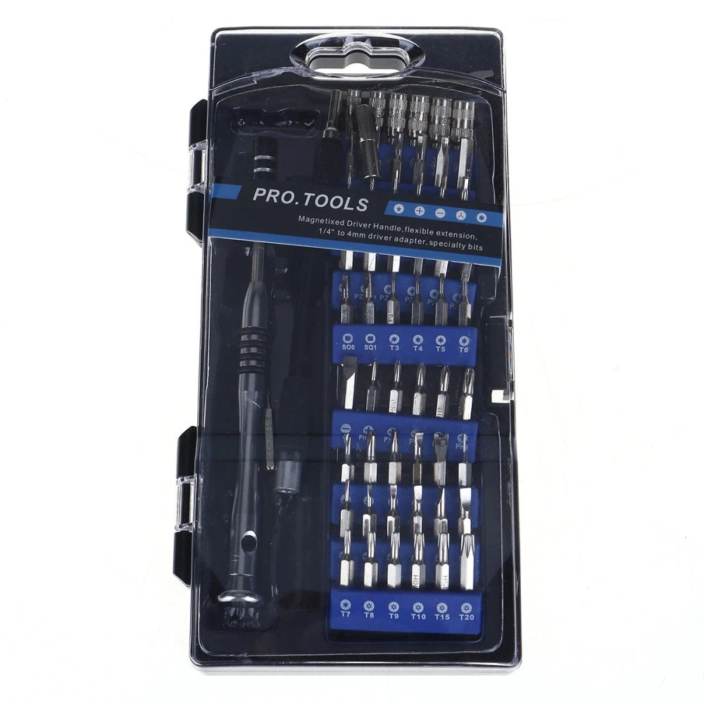 58 in Screwdriver Set Eyeglass Repair Tool Kit Tiny Magnetic Bits