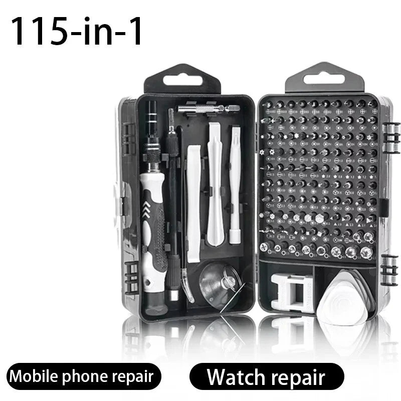 115 in 1 Precision Screwdriver Set PC Phone Laptop Electronics Repair Tool Kit