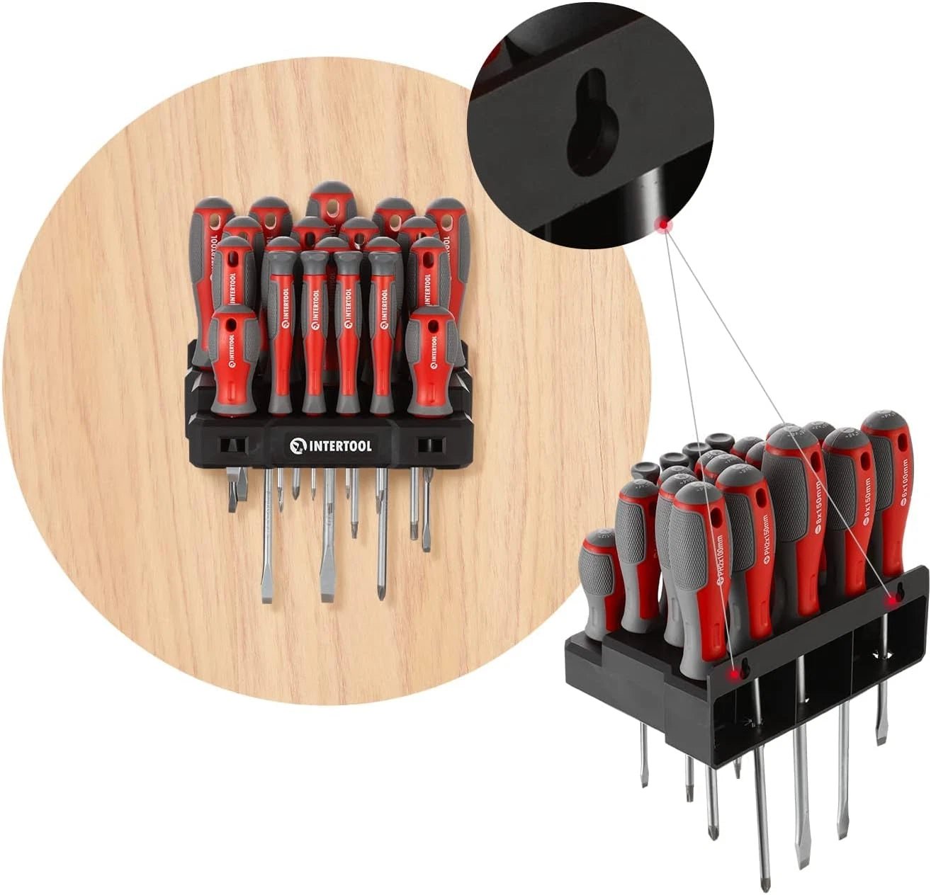 20Pcs Screwdriver Set, Magnetic Tips, Phillips, Slotted, Torx, High Strength