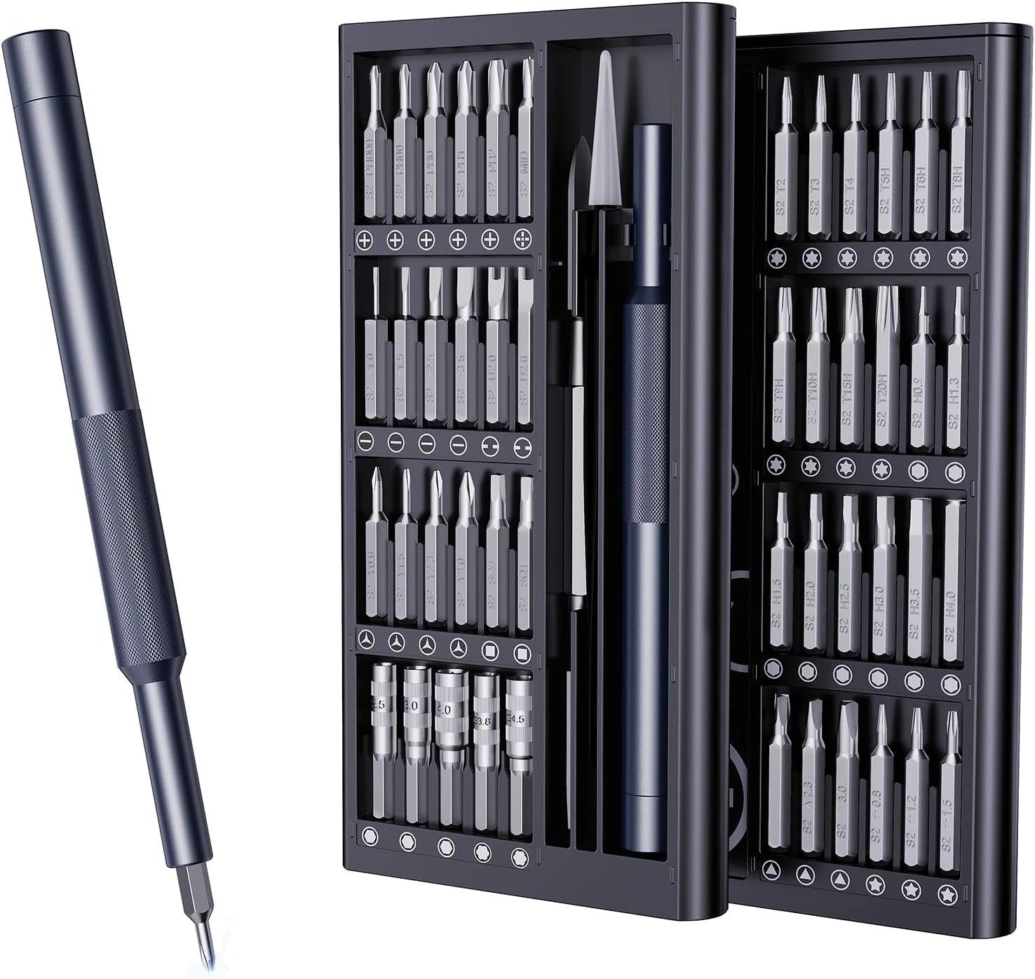 50-in-1 Magnetic Precision Screwdriver Set - Ergonomic Tool Kit for Electronics