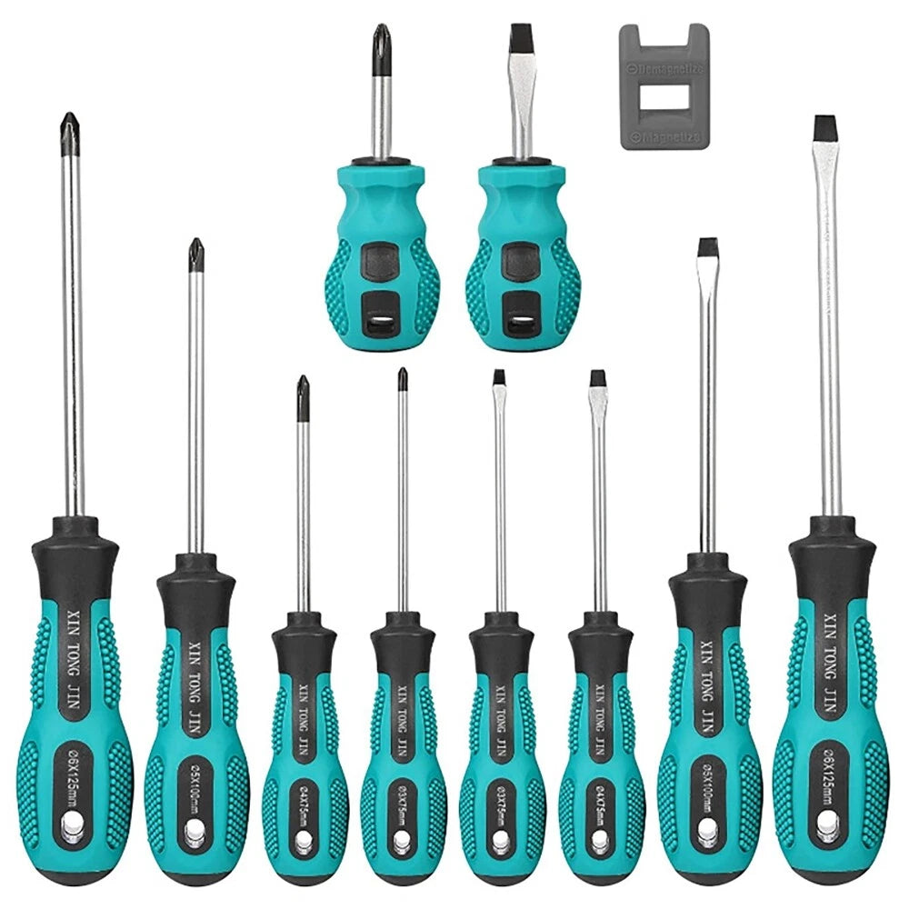 10pcs Screwdriver Set Hardware Tool Combination Set With Hard Cross Screwdriver