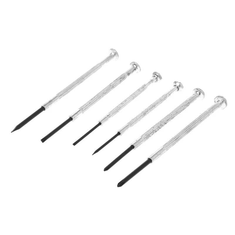 6 IN 1 Mini Watch Screwdriver Set Precision Jewelry Eyeglasses Repair Tool Kit E