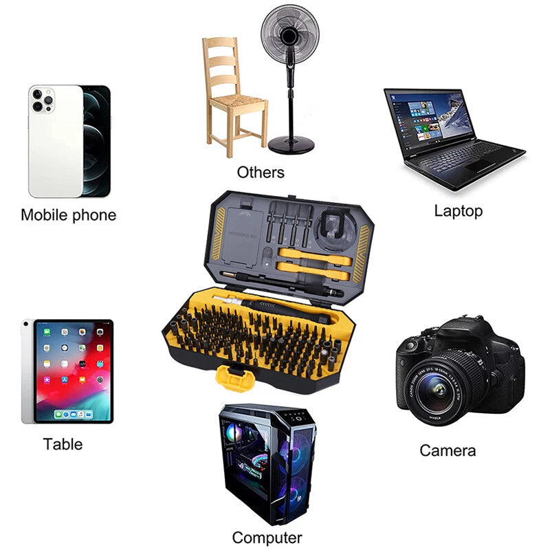 145 in 1 Magnetic Precision Screwdriver Set PC Computer Phone Repair Tool Kit