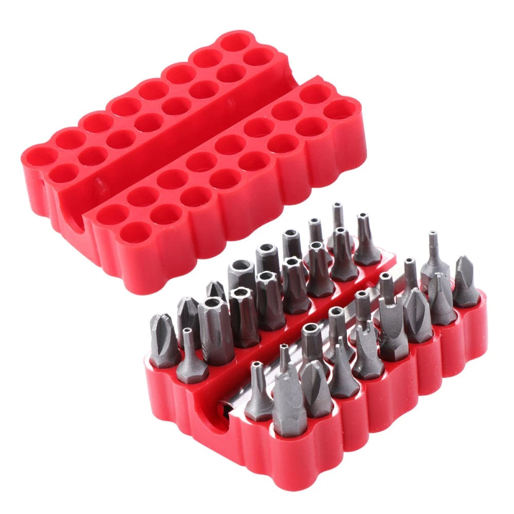 33 Pcs Hexagon Bit Screw Driver Set Hexagonal Drill Magnetic Extension Bits