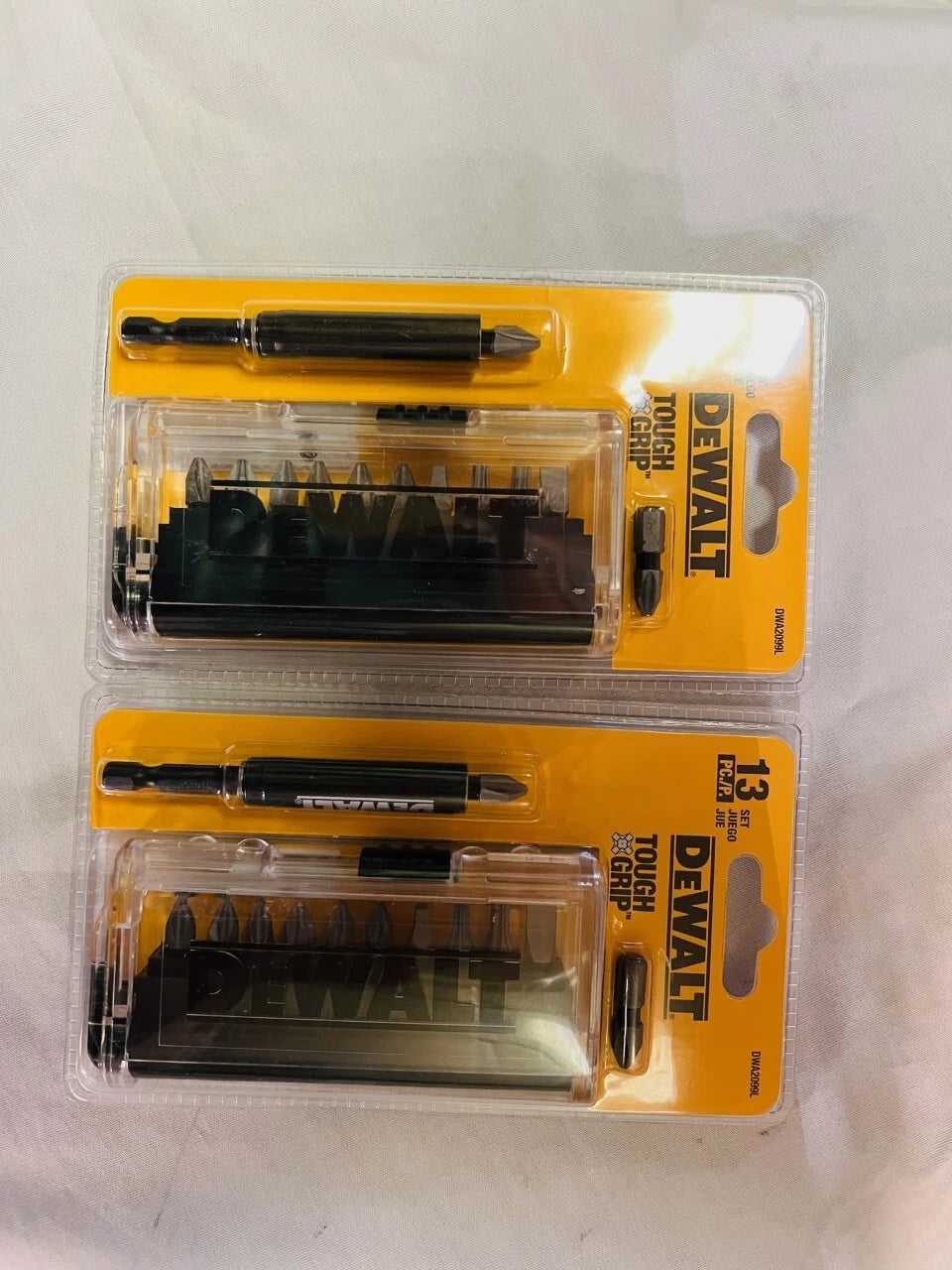 2-Pack DEWALT Tough Grip Steel Hex Shank Screwdriver Bit Set (13-Piece)