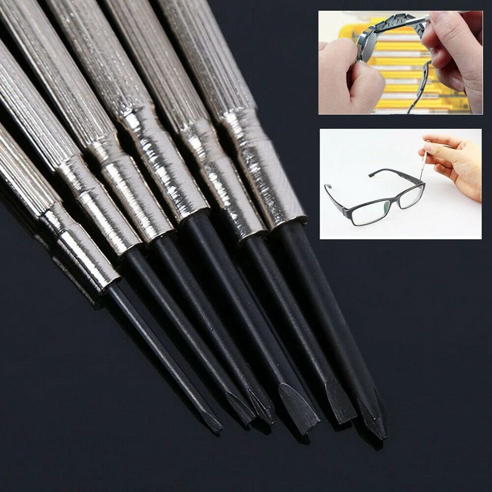 6 IN 1 Mini Watch Screwdriver Set Precision Jewelry Eyeglasses Repair Tool Kit E