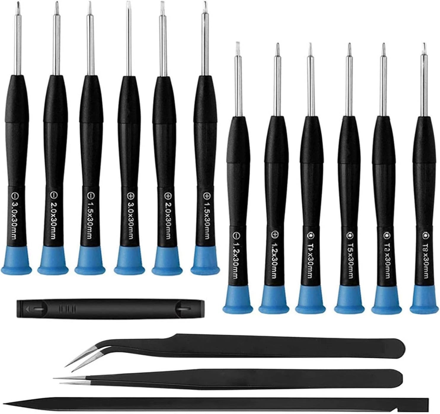 17 PCS Screwdriver Set, Screwdrivers Repair Kit with Different Sizes of Flathead