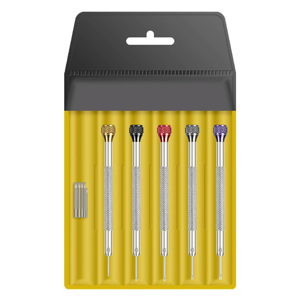 5 Piece Precision Mini Small Screwdriver Set - Extra Tips - Watchmaking