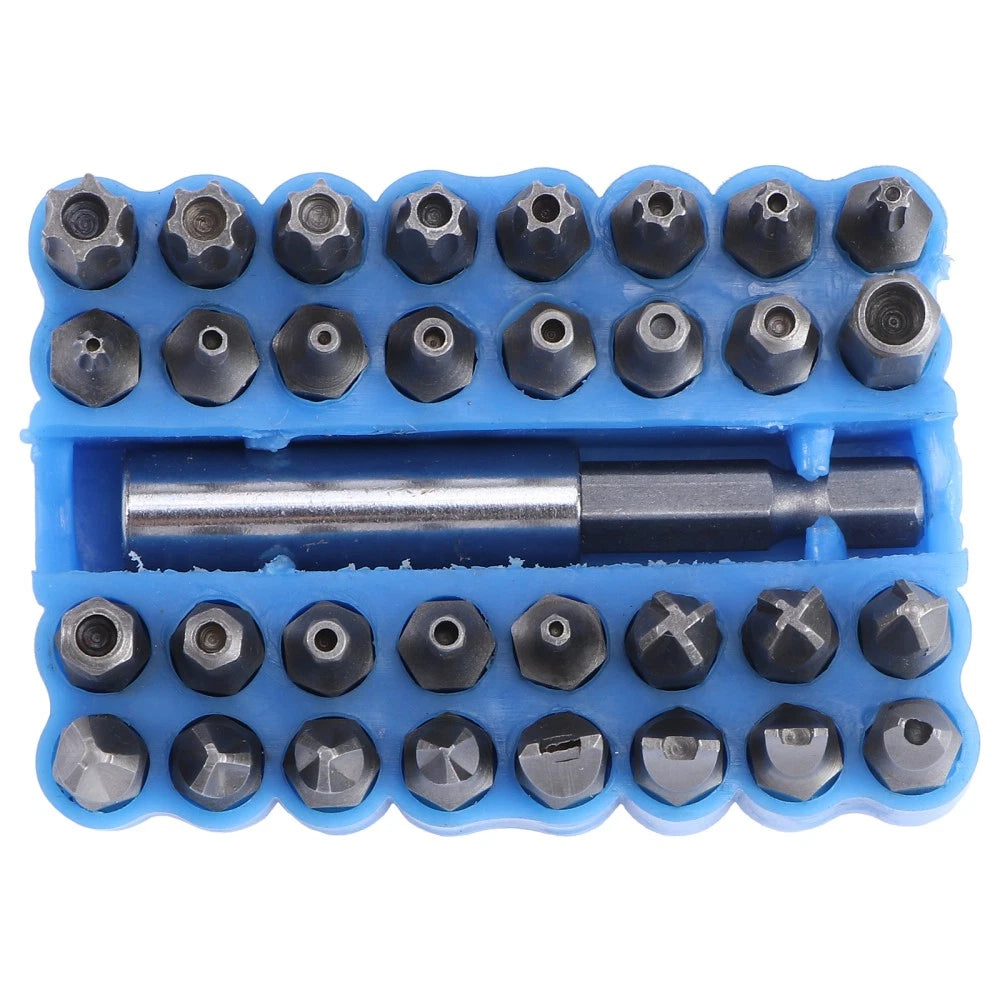 33 Pcs Hexagon Bit Screw Driver Set Hexagonal Drill Magnetic Extension Bits