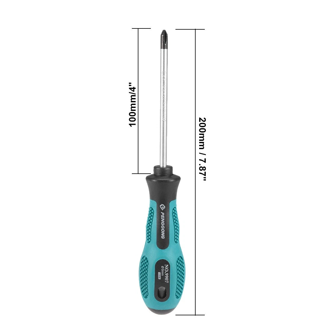 #1 Phillips Screwdriver 4" Round Shaft Non Slip Comfortable Handle