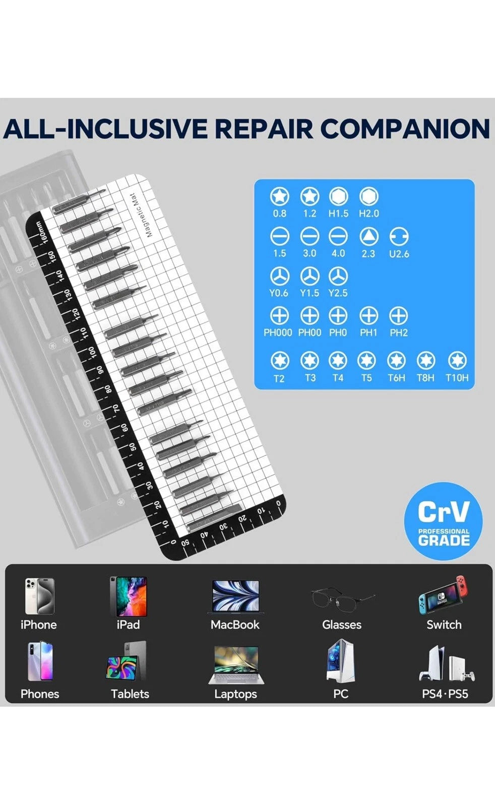 27-in-1 Small Precision Screwdriver Set, Professional Magnetic Mini Repair Tool
