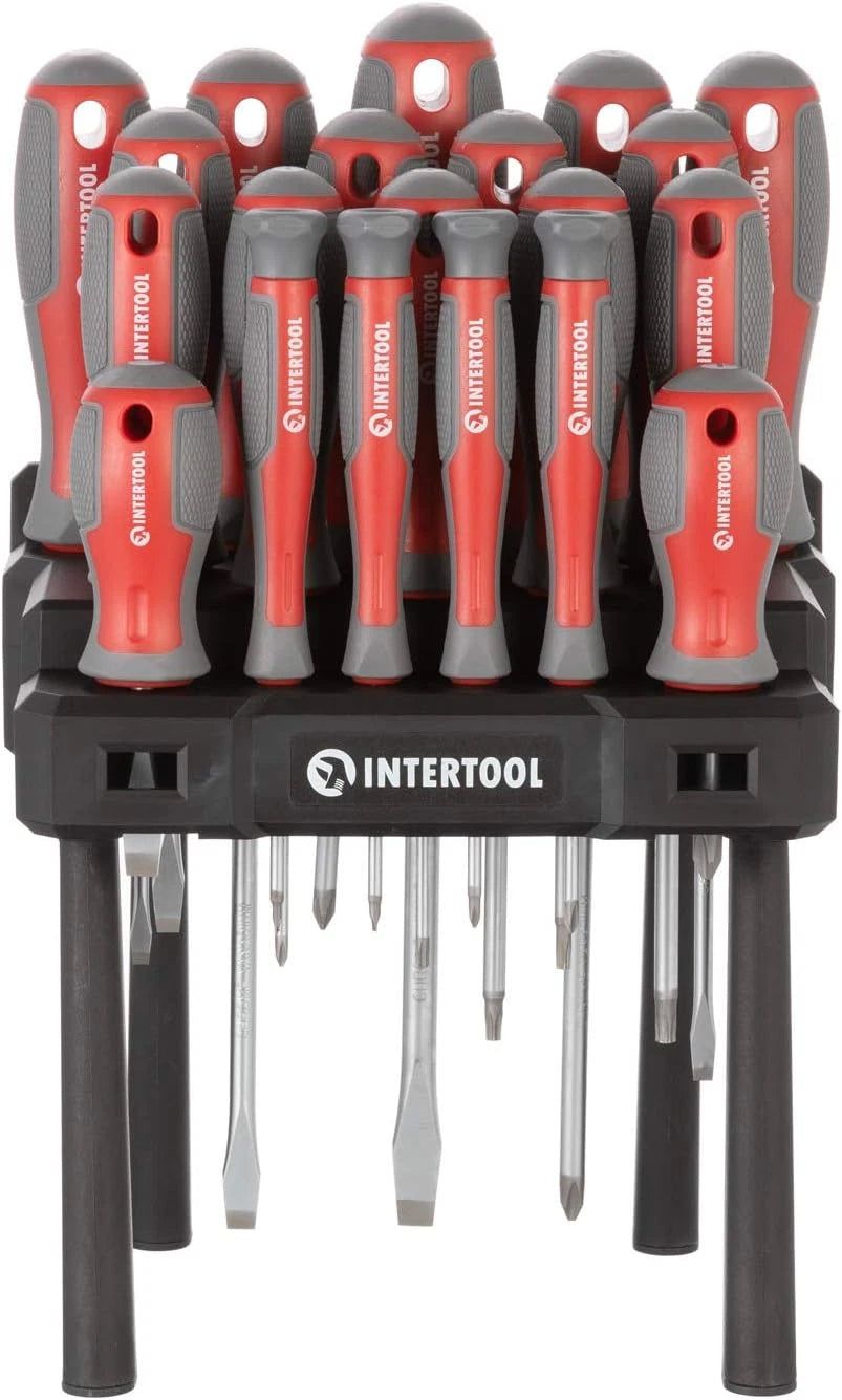 20Pcs Screwdriver Set, Magnetic Tips, Phillips, Slotted, Torx, High Strength