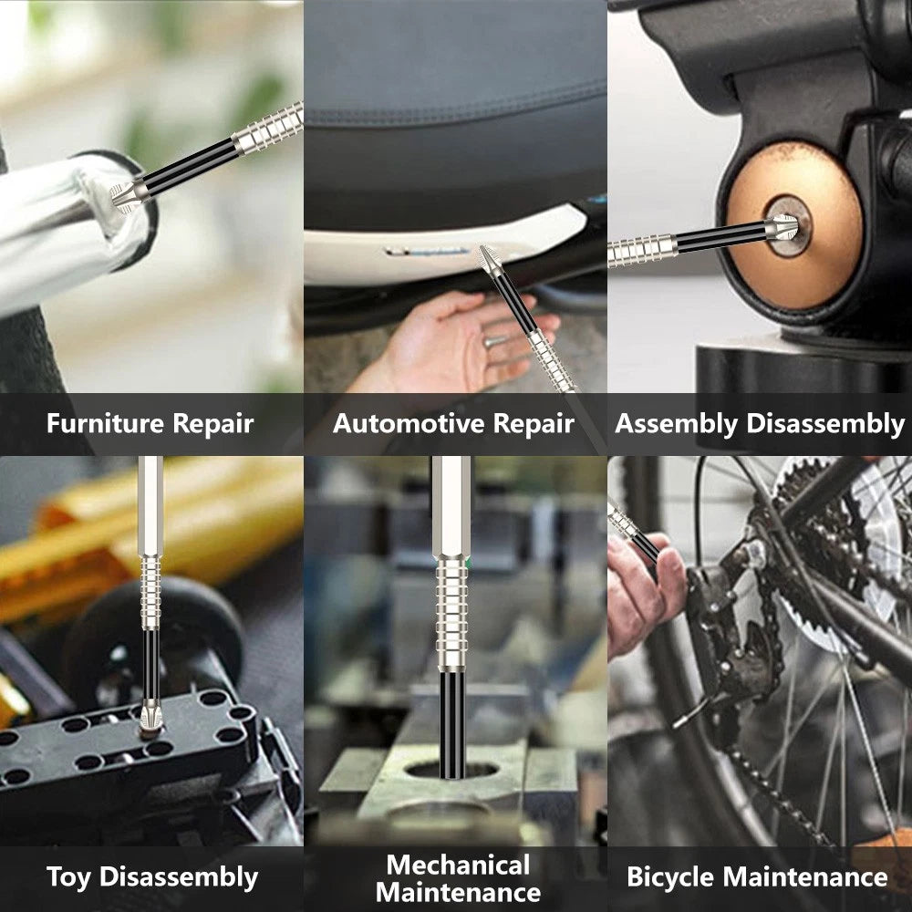 6pcs High-Magnetic Screwdriver Drill Bit Set Anti-Slip Magnetic Screwdriver Set