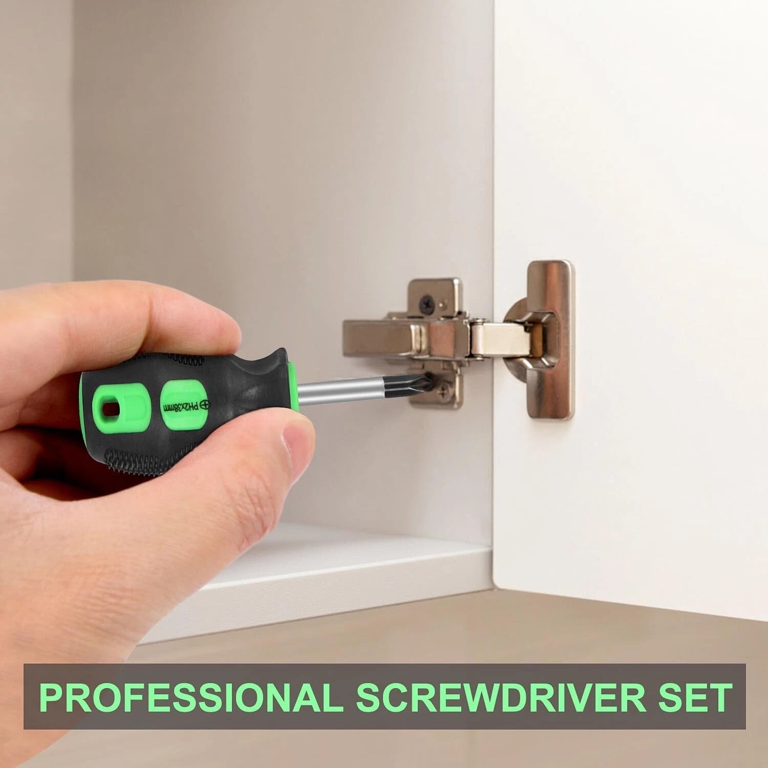 7-Piece Magnetic Screwdrivers Set, 4 Phillips and 3 Flat, Professional Cushion