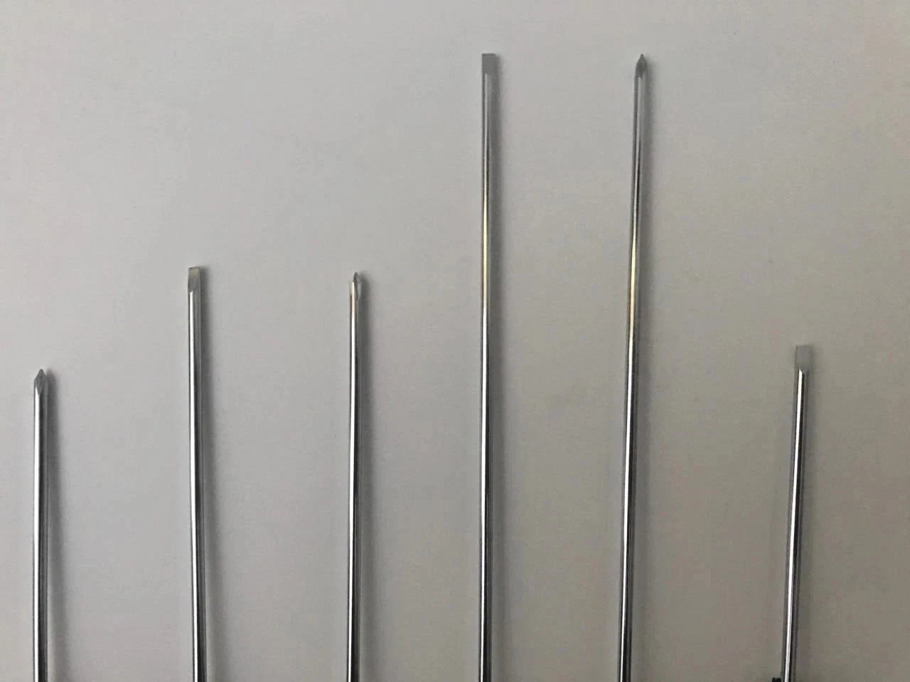 6pc Precision Screwdriver Set-Different Sizes/Heads-Long Reach Screwdrivers