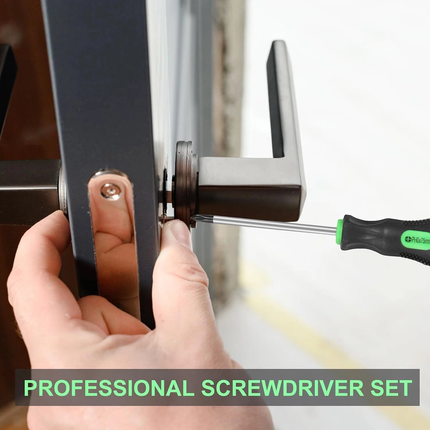 7-Piece Magnetic Screwdrivers Set, 4 Phillips and 3 Flat, Professional Cushion