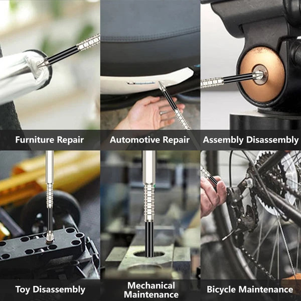 6pcs High-Magnetic Screwdriver Drill Bit Set Anti-Slip Magnetic Screwdriver Set