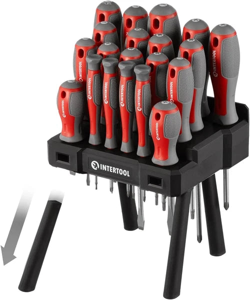 20Pcs Screwdriver Set, Magnetic Tips, Phillips, Slotted, Torx, High Strength