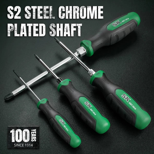 5-Piece Phillips Screwdriver Set, Magnetic Screwdriver Set, S2 Steel, SureGri...