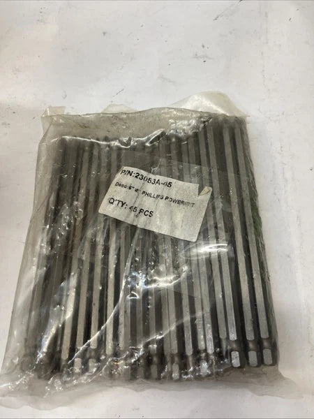 6” Phillips Powerbit Qty 45