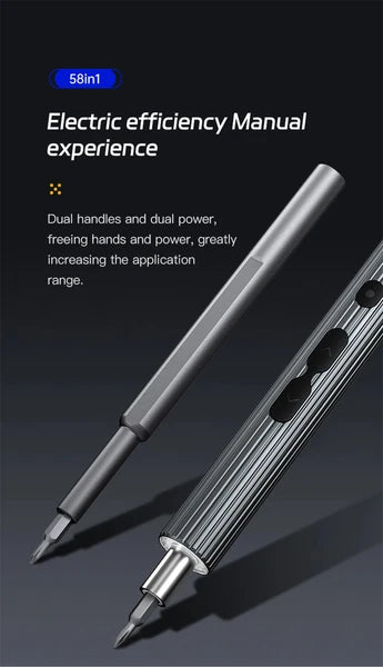 58 in 1 Electric Screwdriver Set Precision Tools Rechargeable Small Kit Wireless