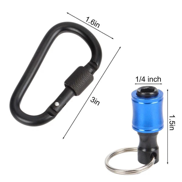 12PCS 1/4" Hex Shank Quick Release Keychain Screwdriver Drill Bit Holder Bit Set