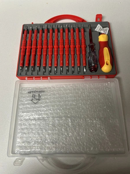 1000V Insulated Screwdriver Set for Electrician, All in One 24 Pcs Strong Bit wi