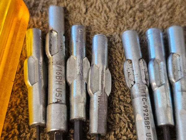 10 Piece Xcelite Hex Allen Nut Driver Set Screwdriver 99 Series Bit 26 25 964 24