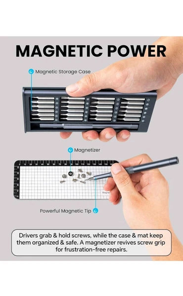 27-in-1 Small Precision Screwdriver Set, Professional Magnetic Mini Repair Tool