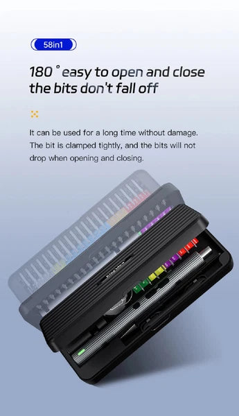 58 in 1 Electric Screwdriver Set Precision Tools Rechargeable Small Kit Wireless