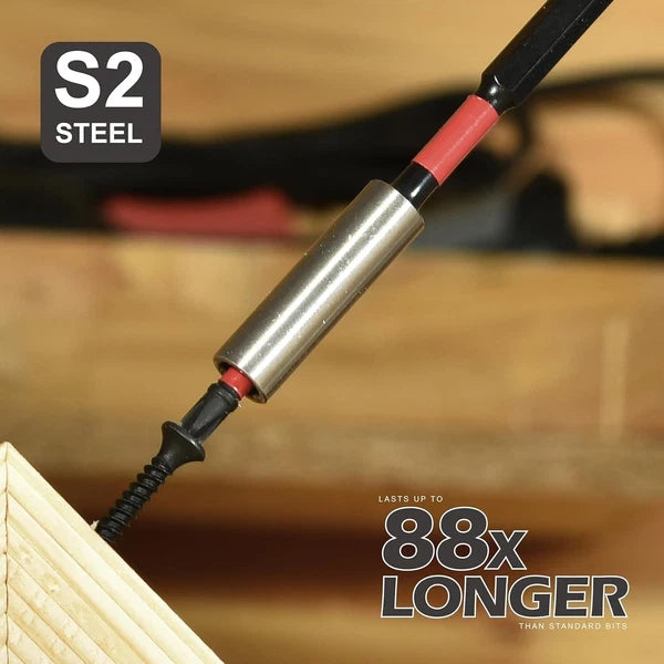 30-Piece Long Extension PH2 Screwdriver Bits Set: Tough D2 Steel & Magnetic