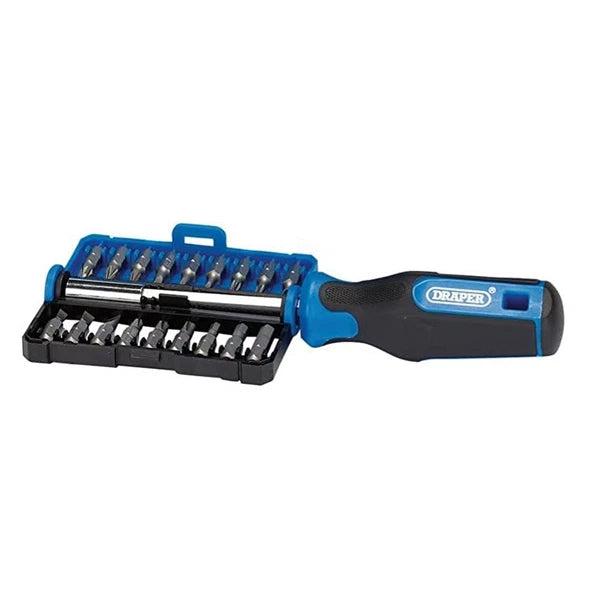 19pc Screwdriver & Multi Bit Set PZ PH TX Magnetic Holder + Case Draper 04497