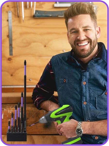 30X Magnetic Anti-Slip PH2 Impact Driver Phillips Screwdriver Drill Bit Tool Set