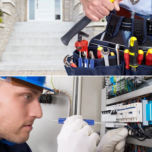 10 Pieces Pocket Screwdriver Set With Clip Double End And Slotted Twouse Screwdr