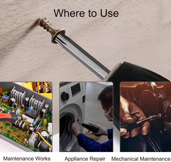 11x Torx Star Head Hex Shank Screwdriver Drill Bit Tool Set Driver Large Torque