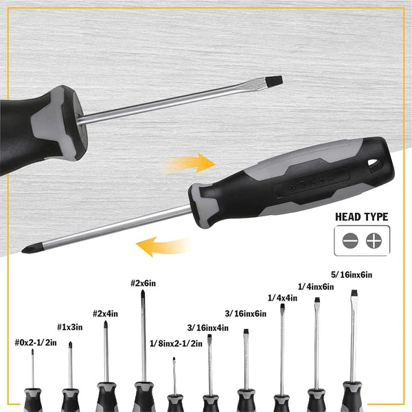 10-Piece Screwdriver Set, 88-733