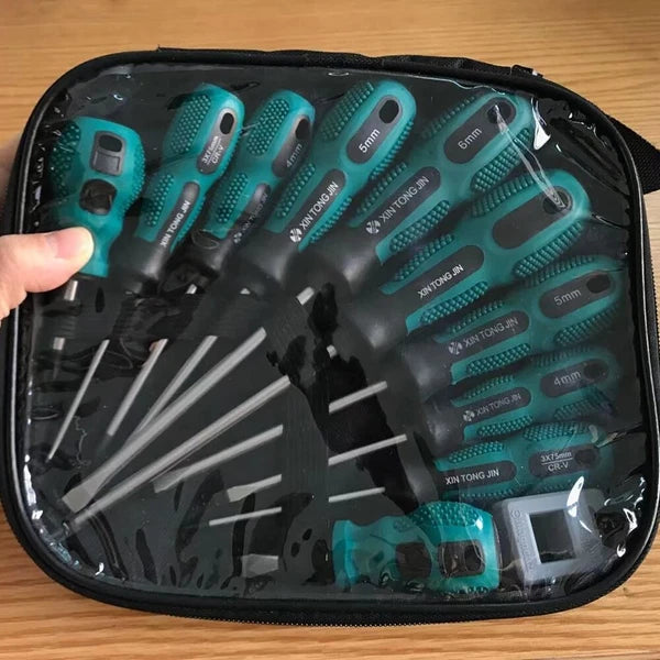 10pcs Screwdriver Set Hardware Tool Combination Set With Hard Cross Screwdriver