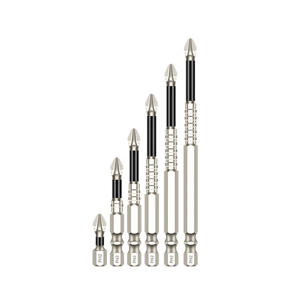 6pcs High-Magnetic Screwdriver Drill Bit Set Anti-Slip Magnetic Screwdriver Set