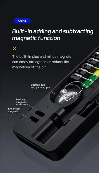 58 in 1 Electric Screwdriver Set Precision Tools Rechargeable Small Kit Wireless