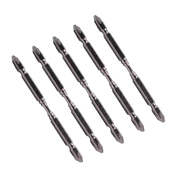 5pcs 110mm Double Head Screwdriver Bit Magnetic Electric Screw Driver Hand Tools